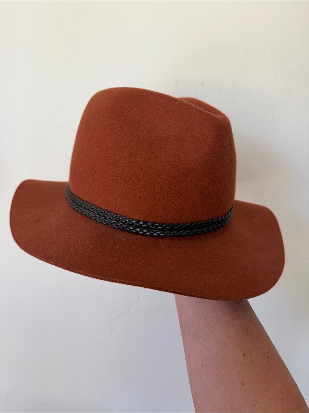San Diego Hat Company Rust Orange Felt Fedora